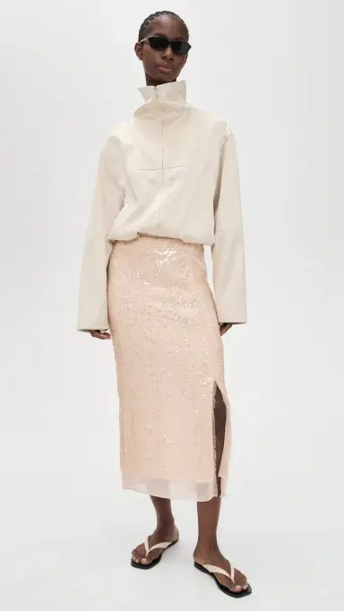 rag & bone Kali Sequin Skirt Sofpk | Thumbnail 2 rag & bone Kali Sequin Skirt Sofpk | Thumbnail 2