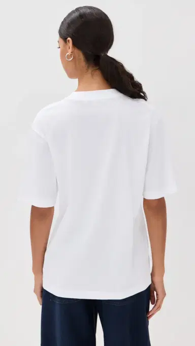 Tibi Program ock Neck T-Shirt White | Thumbnail 3 Tibi Program ock Neck T-Shirt White | Thumbnail 3