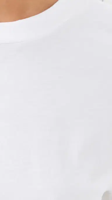 Tibi Program ock Neck T-Shirt White | Thumbnail 6 Tibi Program ock Neck T-Shirt White | Thumbnail 6