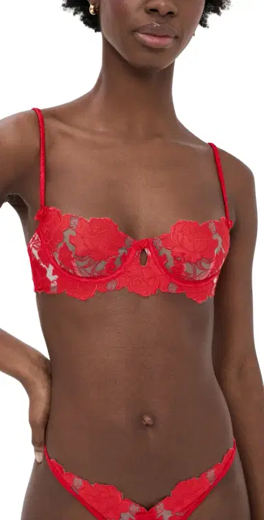 For Love & Lemons Love is a Rose Underwire Bra Red | Thumbnail 1 For Love & Lemons Love is a Rose Underwire Bra Red | Thumbnail 1
