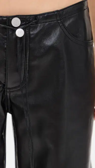 Still Here Cool Jeans in Black Leather Black Leather | Thumbnail 6 Still Here Cool Jeans in Black Leather Black Leather | Thumbnail 6