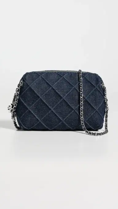 Tory Burch Fleming Denim Soft Crossbody Bag | Thumbnail 2 Tory Burch Fleming Denim Soft Crossbody Bag | Thumbnail 2