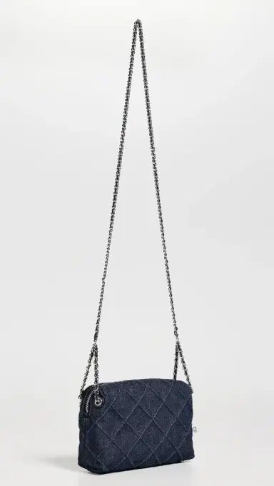 Tory Burch Fleming Denim Soft Crossbody Bag | Thumbnail 4 Tory Burch Fleming Denim Soft Crossbody Bag | Thumbnail 4