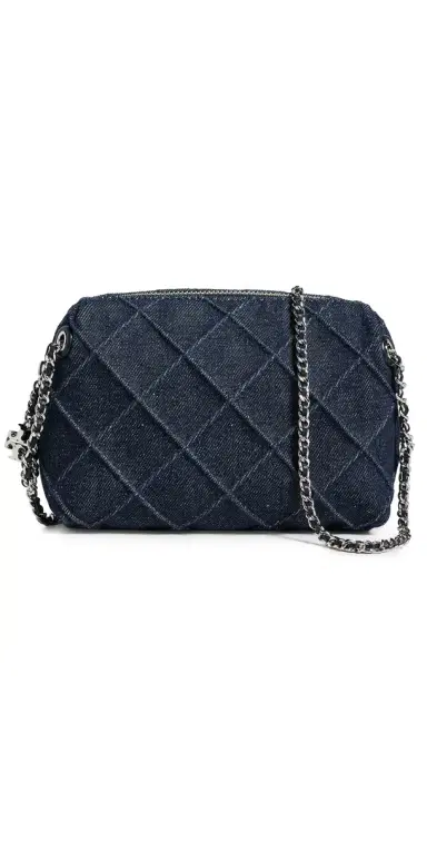 Tory Burch Fleming Denim Soft Crossbody Bag | Thumbnail 1 Tory Burch Fleming Denim Soft Crossbody Bag | Thumbnail 1