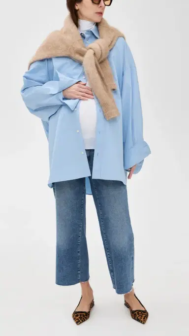 DL1961 Hepburn Wide Leg Petite Maternity Jeans | Thumbnail 5 DL1961 Hepburn Wide Leg Petite Maternity Jeans | Thumbnail 5