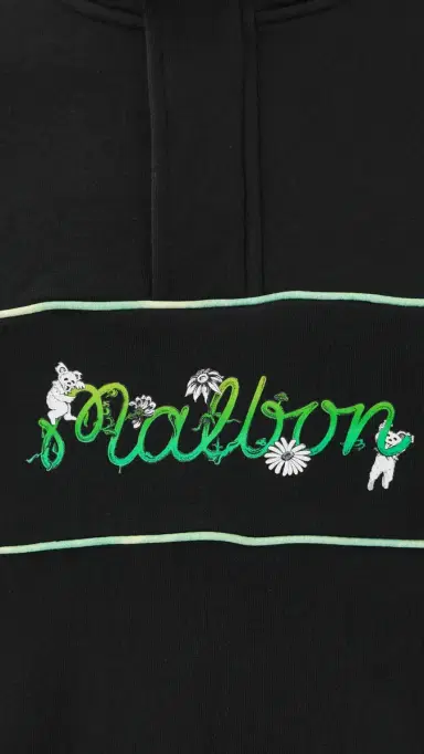 Malbon x Grateful Dead Collegiate Sweatshirt Black | Thumbnail 6 Malbon x Grateful Dead Collegiate Sweatshirt Black | Thumbnail 6