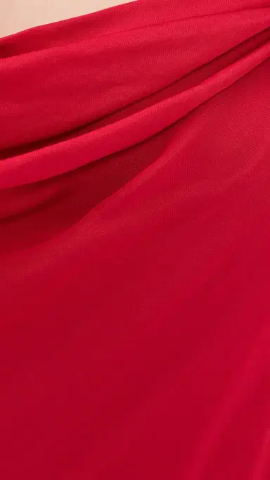 ALICE + OLIVIA Monique Twist trap Cowl Neck Tank Chili Pepper | Thumbnail 6 ALICE + OLIVIA Monique Twist trap Cowl Neck Tank Chili Pepper | Thumbnail 6