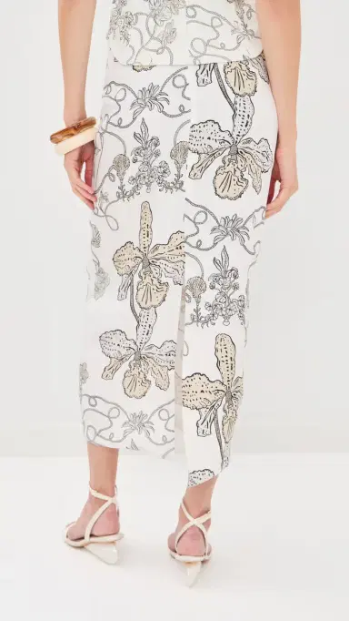 Isla & White Onia Silk Skirt | Thumbnail 3 Isla & White Onia Silk Skirt | Thumbnail 3
