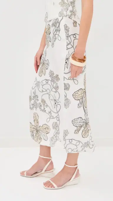 Isla & White Onia Silk Skirt | Thumbnail 4 Isla & White Onia Silk Skirt | Thumbnail 4