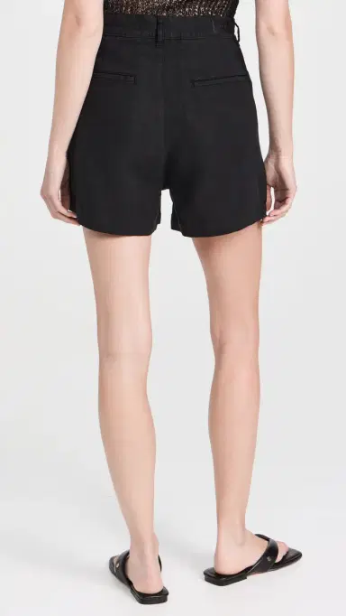 DL1961 Taylor High Rise Linen Shorts Black Linen (Linen) 28 | Thumbnail 3 DL1961 Taylor High Rise Linen Shorts Black Linen (Linen) 28 | Thumbnail 3