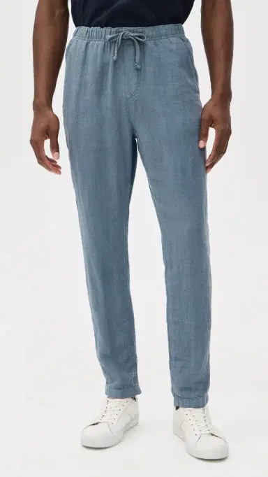 Faherty Linen Drawstring Pants Deep arine | Thumbnail 2 Faherty Linen Drawstring Pants Deep arine | Thumbnail 2