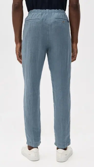 Faherty Linen Drawstring Pants Deep arine | Thumbnail 3 Faherty Linen Drawstring Pants Deep arine | Thumbnail 3
