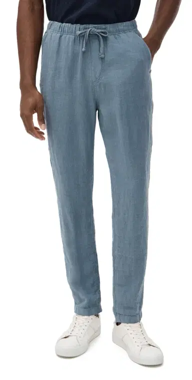 Faherty Linen Drawstring Pants Deep arine | Thumbnail 1 Faherty Linen Drawstring Pants Deep arine | Thumbnail 1