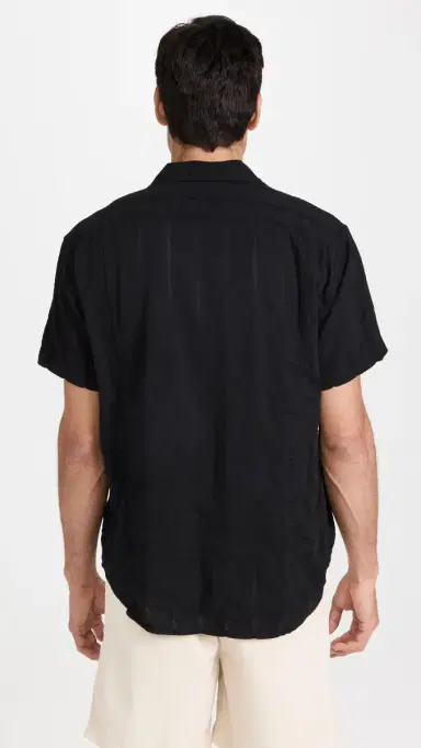 Corridor triped eersucker Shirt Black | Thumbnail 3 Corridor triped eersucker Shirt Black | Thumbnail 3