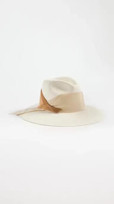 Freya Gardenia Straw Hat White - Bone/Caramel | Thumbnail 2 Freya Gardenia Straw Hat White - Bone/Caramel | Thumbnail 2