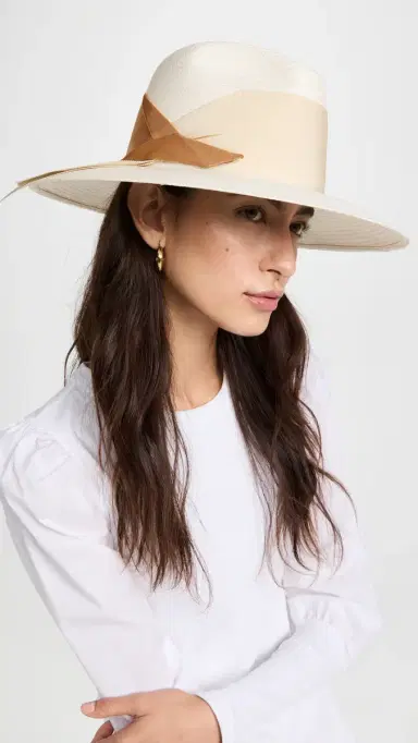 Freya Gardenia Straw Hat White - Bone/Caramel | Thumbnail 3 Freya Gardenia Straw Hat White - Bone/Caramel | Thumbnail 3