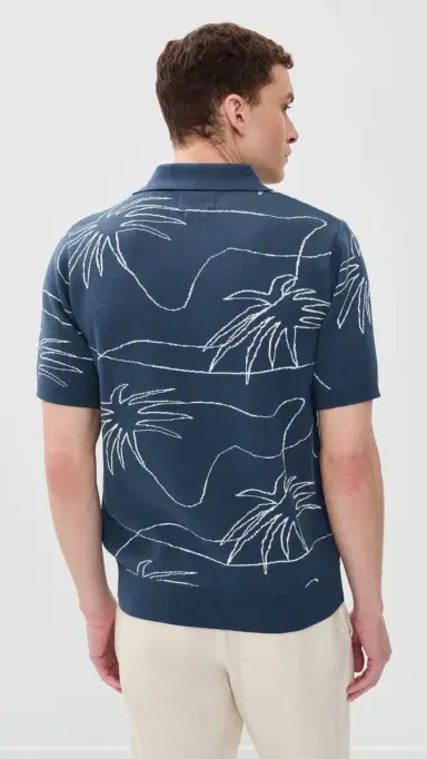 Far Afield The Palms Knit Collared Shirt | Thumbnail 3 Far Afield The Palms Knit Collared Shirt | Thumbnail 3