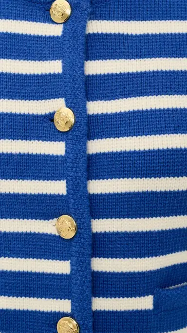 English Factory Knit triped weater Cardigan Blue/ | Thumbnail 6 English Factory Knit triped weater Cardigan Blue/ | Thumbnail 6