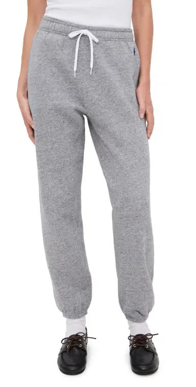 Polo Ralph Lauren Ankle Jogger Sweatpants Grey Heather | Thumbnail 1 Polo Ralph Lauren Ankle Jogger Sweatpants Grey Heather | Thumbnail 1