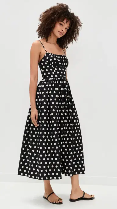 Cara Cara Alba Midi Dress Joelle Dot Black | Thumbnail 4 Cara Cara Alba Midi Dress Joelle Dot Black | Thumbnail 4