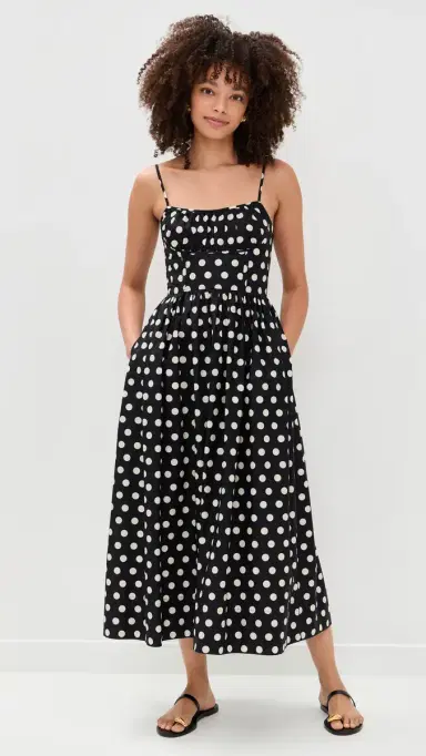 Cara Cara Alba Midi Dress Joelle Dot Black | Thumbnail 5 Cara Cara Alba Midi Dress Joelle Dot Black | Thumbnail 5