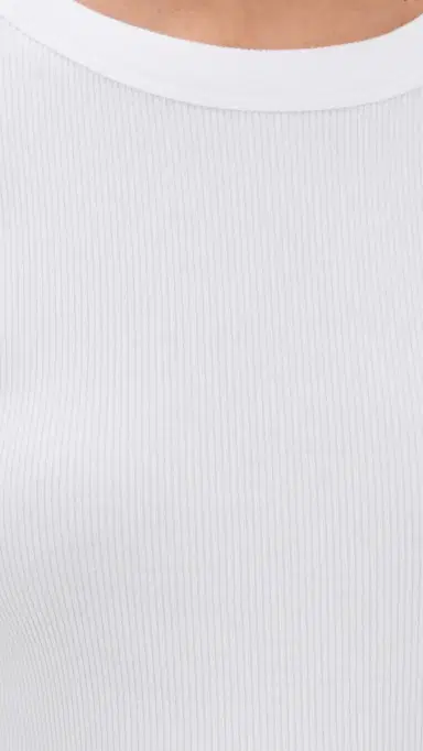 rag & bone The Essential Rib Short Sleeve Crew Tee White | Thumbnail 6 rag & bone The Essential Rib Short Sleeve Crew Tee White | Thumbnail 6