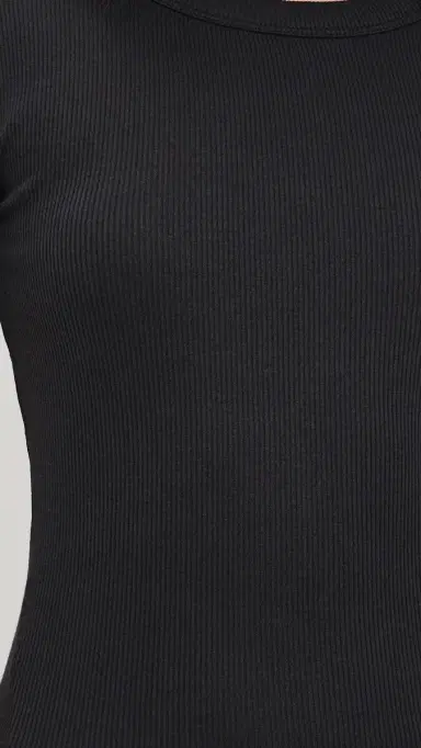 rag & bone The Essential Rib Short Sleeve Crew Tee Black | Thumbnail 6 rag & bone The Essential Rib Short Sleeve Crew Tee Black | Thumbnail 6