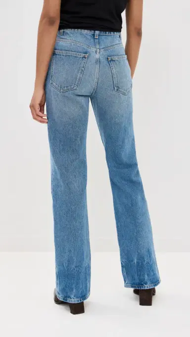 rabanne Flared Jeans Embellished with 1969 Discs Denim Stone | Thumbnail 3 rabanne Flared Jeans Embellished with 1969 Discs Denim Stone | Thumbnail 3