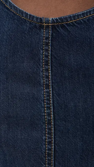 Good American Denim Halter Shift Dress Indigo1187 | Thumbnail 6 Good American Denim Halter Shift Dress Indigo1187 | Thumbnail 6