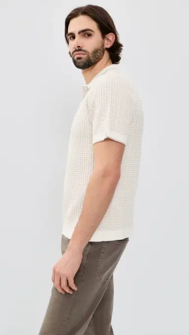 rag & bone Harvey Rib Polo | Thumbnail 4 rag & bone Harvey Rib Polo | Thumbnail 4