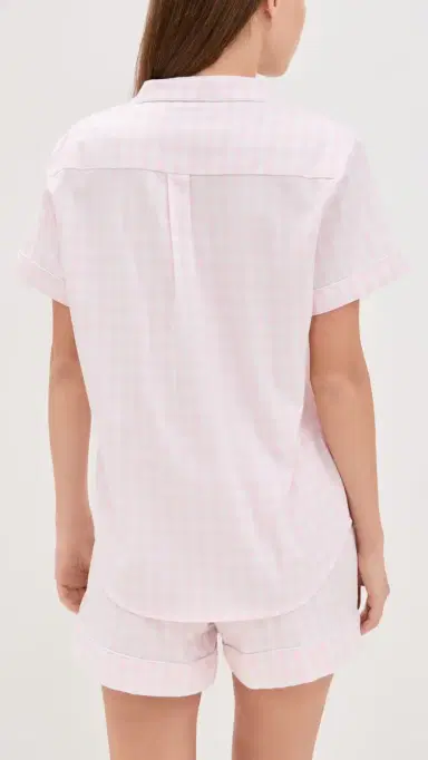 Petite Plume Gingham Shorts Pajama et Pink | Thumbnail 3 Petite Plume Gingham Shorts Pajama et Pink | Thumbnail 3