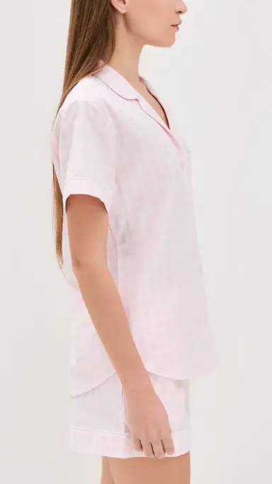 Petite Plume Gingham Shorts Pajama et Pink | Thumbnail 4 Petite Plume Gingham Shorts Pajama et Pink | Thumbnail 4
