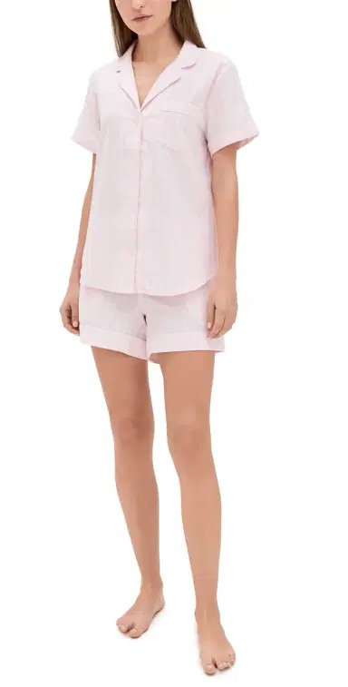 Petite Plume Gingham Shorts Pajama et Pink | Thumbnail 1 Petite Plume Gingham Shorts Pajama et Pink | Thumbnail 1