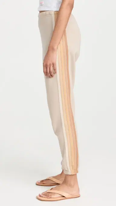 Aviator Nation 5 tripe Women's weatpants and/Tan | Thumbnail 4 Aviator Nation 5 tripe Women's weatpants and/Tan | Thumbnail 4