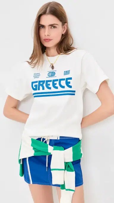Made Some Sportswear Greece Tee Blue/Off White M | Thumbnail 2 Made Some Sportswear Greece Tee Blue/Off White M | Thumbnail 2