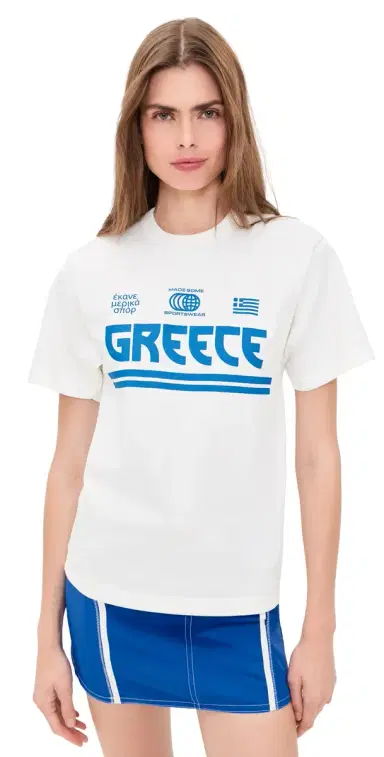 Made Some Sportswear Greece Tee Blue/Off White M | Thumbnail 1 Made Some Sportswear Greece Tee Blue/Off White M | Thumbnail 1