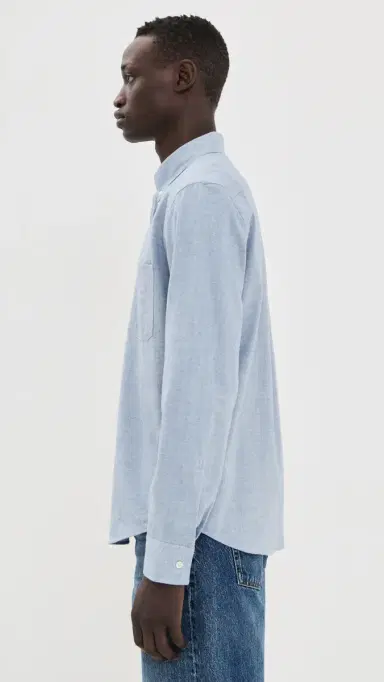 Billy Reid Tuscumbia Classic Shirt Light Blue | Thumbnail 4 Billy Reid Tuscumbia Classic Shirt Light Blue | Thumbnail 4