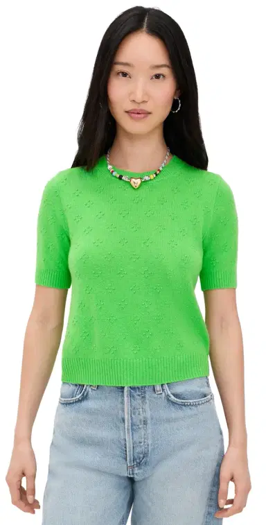 Guest In Residence Compass Cashmere Sweater Tee Match Point M | Thumbnail 1 Guest In Residence Compass Cashmere Sweater Tee Match Point M | Thumbnail 1