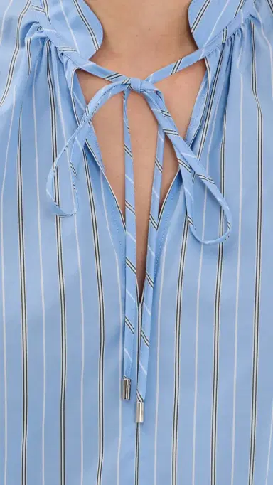Veronica Beard Kaits Blouse Ice Blue Multi | Thumbnail 6 Veronica Beard Kaits Blouse Ice Blue Multi | Thumbnail 6