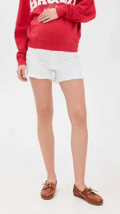 Joe's Jeans The Ozzy Maternity Shorts White 29 | Thumbnail 2 Joe's Jeans The Ozzy Maternity Shorts White 29 | Thumbnail 2