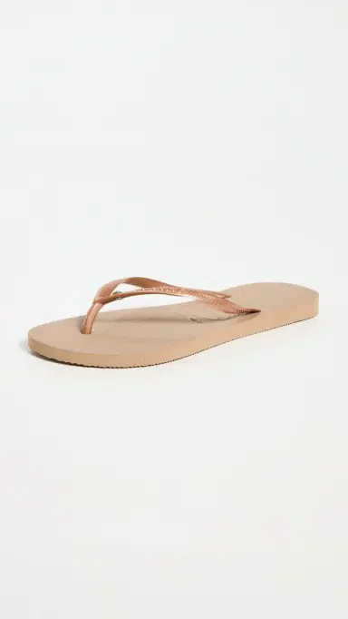 Havaianas Slim Crystal Flip Flops Rose Gold | Thumbnail 5 Havaianas Slim Crystal Flip Flops Rose Gold | Thumbnail 5