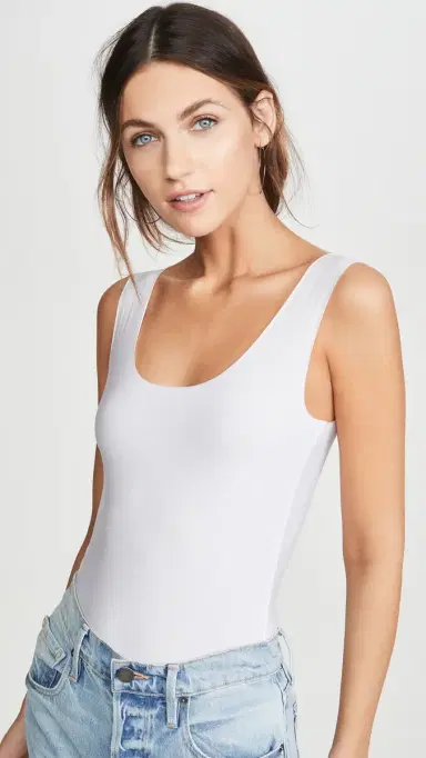 Commando Butter Tank Thong Bodysuit White S | Thumbnail 2 Commando Butter Tank Thong Bodysuit White S | Thumbnail 2