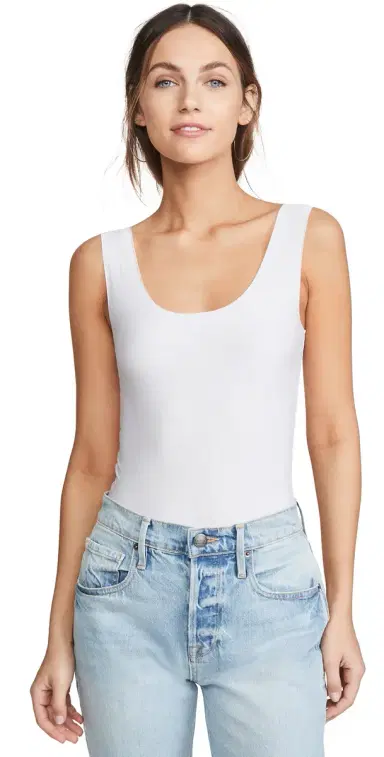 Commando Butter Tank Thong Bodysuit White S | Thumbnail 1 Commando Butter Tank Thong Bodysuit White S | Thumbnail 1