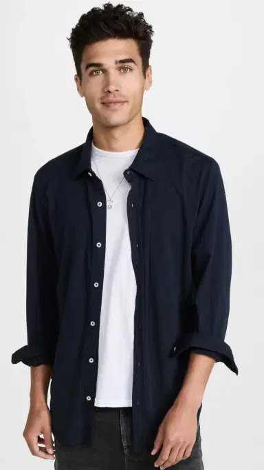 Save Khaki upima Jersey Easy Shirt Navy | Thumbnail 2 Save Khaki upima Jersey Easy Shirt Navy | Thumbnail 2