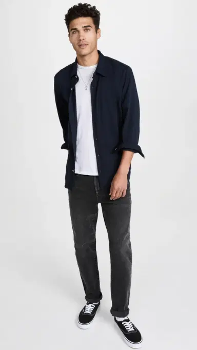 Save Khaki upima Jersey Easy Shirt Navy | Thumbnail 5 Save Khaki upima Jersey Easy Shirt Navy | Thumbnail 5