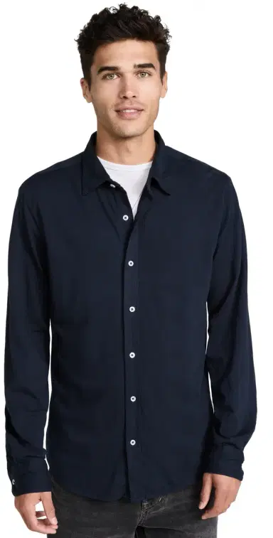 Save Khaki upima Jersey Easy Shirt Navy | Thumbnail 1 Save Khaki upima Jersey Easy Shirt Navy | Thumbnail 1