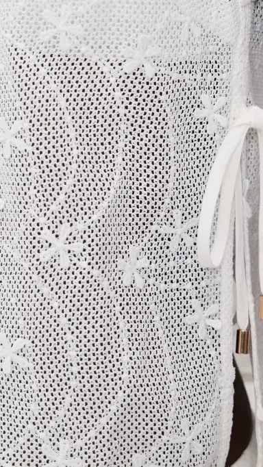 MINKPINK Sundara Tie Side Lace Coverup Top White | Thumbnail 6 MINKPINK Sundara Tie Side Lace Coverup Top White | Thumbnail 6