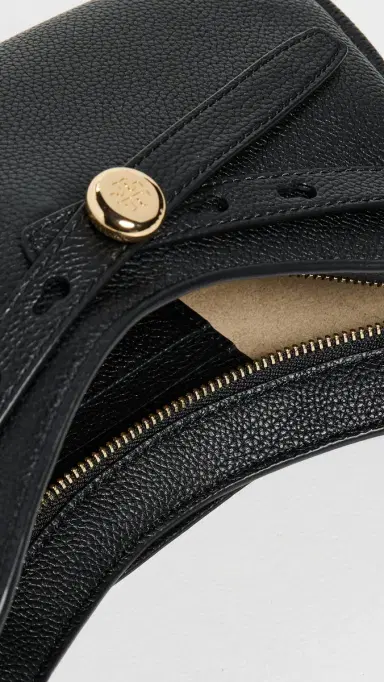 Tory Burch Romy Zip Top Crossbody Bag Black One Size | Thumbnail 6 Tory Burch Romy Zip Top Crossbody Bag Black One Size | Thumbnail 6