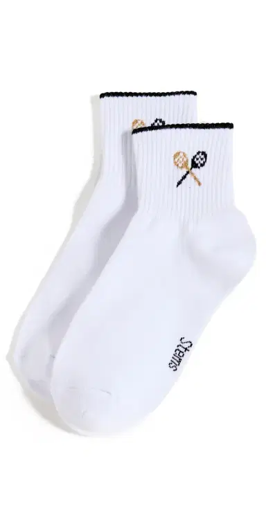Stems Prep School Ankle Socks Black/Ivory One Size | Thumbnail 1 Stems Prep School Ankle Socks Black/Ivory One Size | Thumbnail 1