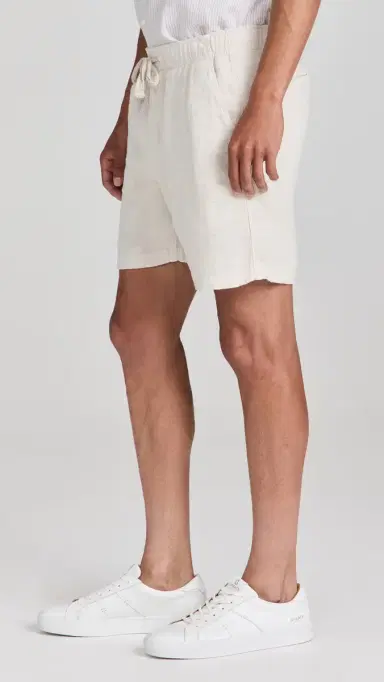 Faherty Essential Linen Drawstring Shorts 6 Weathered and | Thumbnail 4 Faherty Essential Linen Drawstring Shorts 6 Weathered and | Thumbnail 4